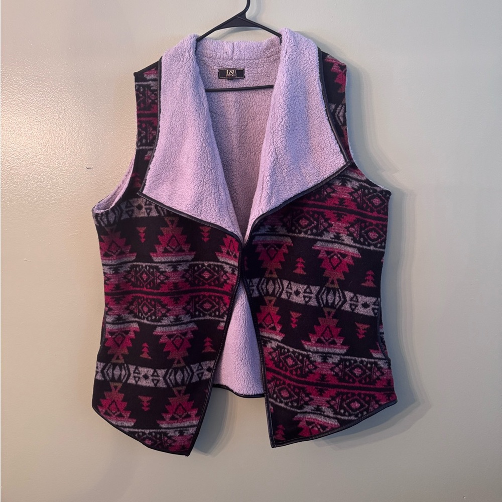 Lucky & Blessed Western Sherpa-lined Vest - 2X